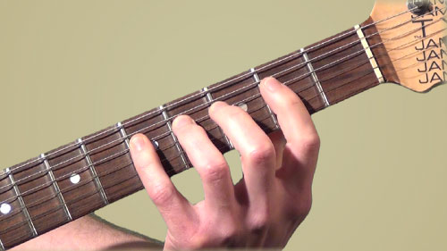 comment poser ses doigts sur une guitare