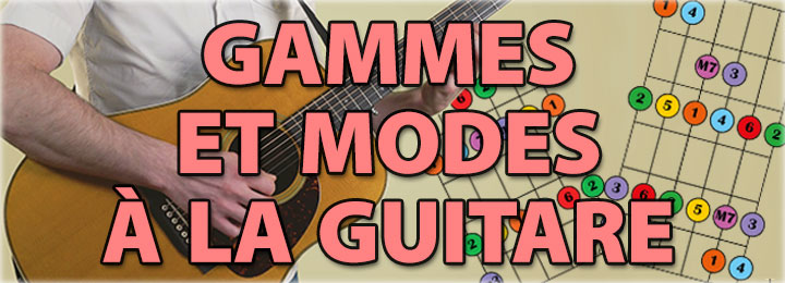 Gammes et modes à la guitare