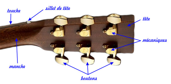 Régler le sillet de tête - Guide pédagogique et technique pour la guitare  moderne