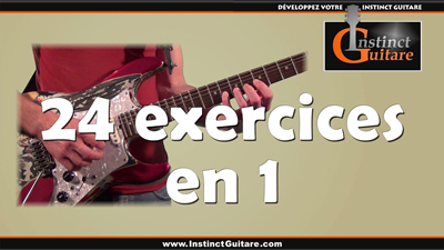 24 exercices techniques en 1 à la guitare