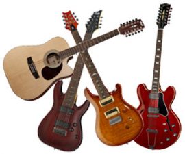 Les guitares bizarres : 12 cordes, 7 ou 8 cordes, barytons