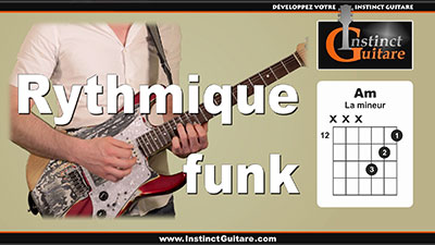 Rythmique funk avec triades majeures et mineures