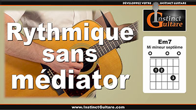 Jouer une rythmique à la guitare sans médiator