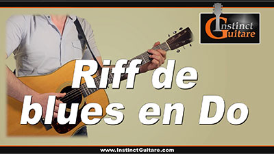 Riff de blues en Do joué aux doigts