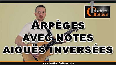 Arpèges avec notes aiguës inversées