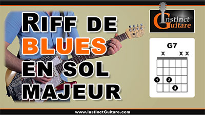 Riff de blues en Sol majeur