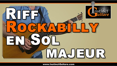 Riff rockabilly en Sol majeur à la guitare