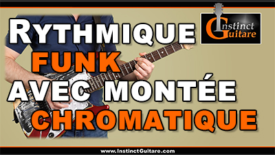 Rythmique funk avec montée chromatique