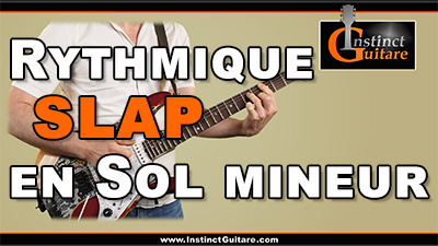 Rythmique slap en Sol mineur à la guitare