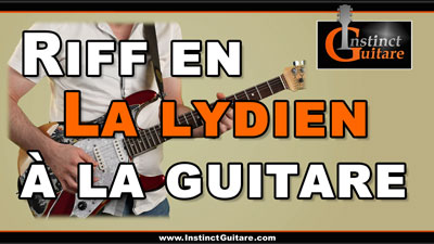 Riff en La lydien à la guitare