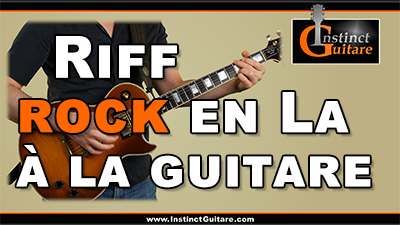 Jouez un riff rock en La à la guitare