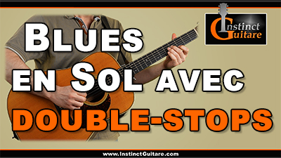 Blues en Sol avec double-stops