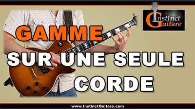 Jouer une gamme sur une seule corde