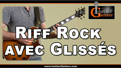 Riff rock avec glissés