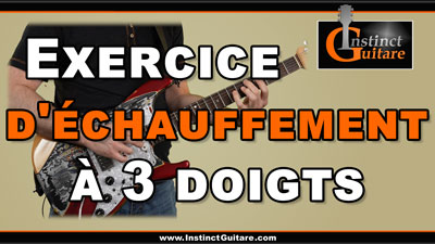 Exercice d’échauffement à 3 doigts