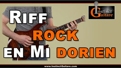 Riff rock en Mi dorien