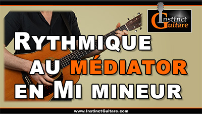 Rythmique au médiator en Mi mineur