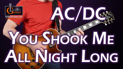 You Shook Me All Night Long (AC/DC) – Guitare rythmique