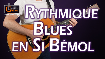 Rythmique blues en Si bémol