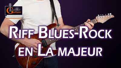 Riff blues-rock en La majeur